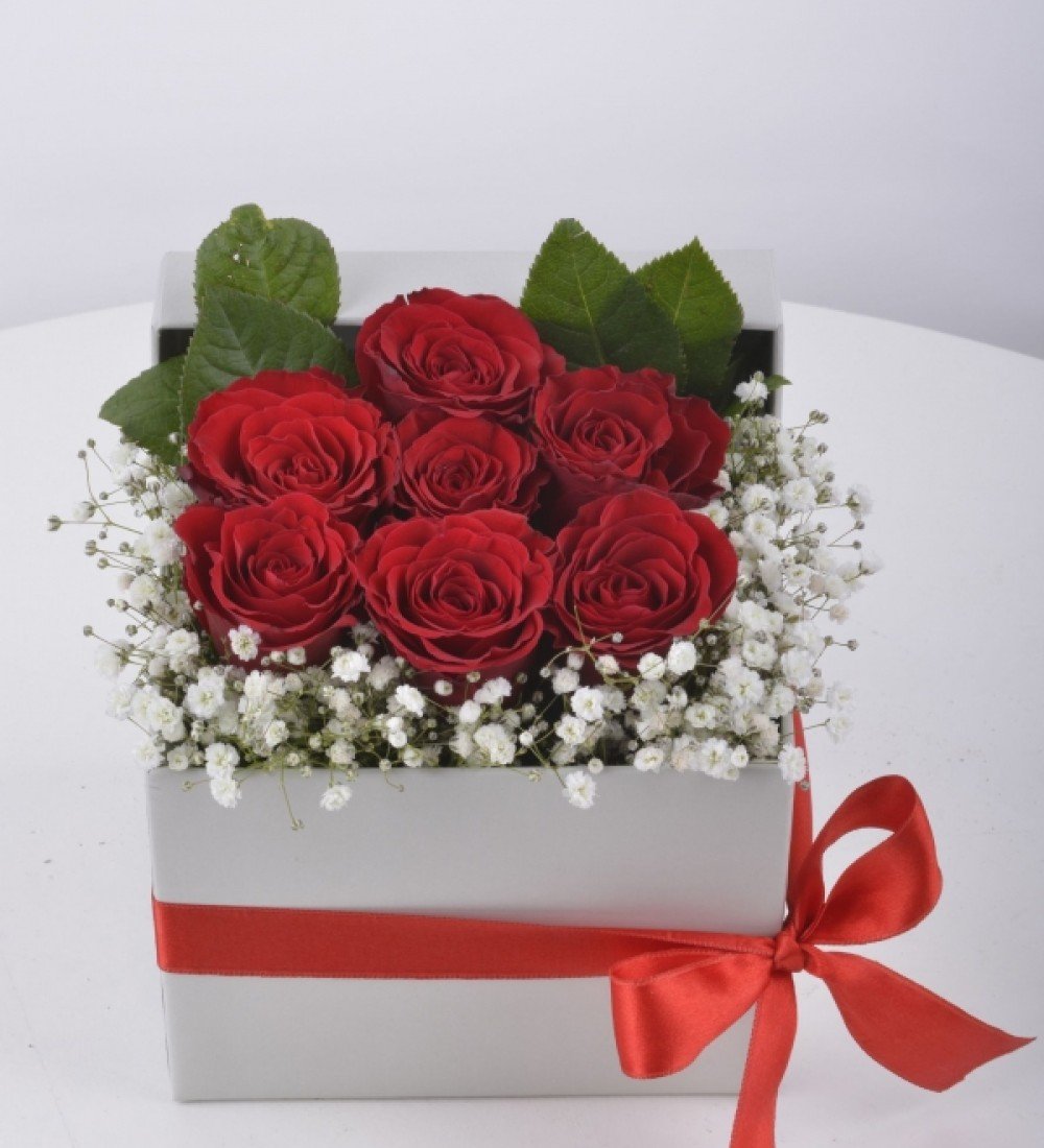 Manavgat ve Side Kutuda 7 Kırmızı Gül - Romantik ve Anlamlı Hediye manavgat kutuda 7 kırmızı gül side sevgiliye hediye anlamlı çiçek kutusu aşk gülleri